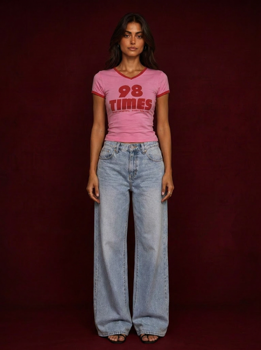 Pink "98 Times" Tee